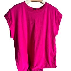 A New Day Women's Dark Pink Extended Shoulder T-Shirt - Size XXL - NWT